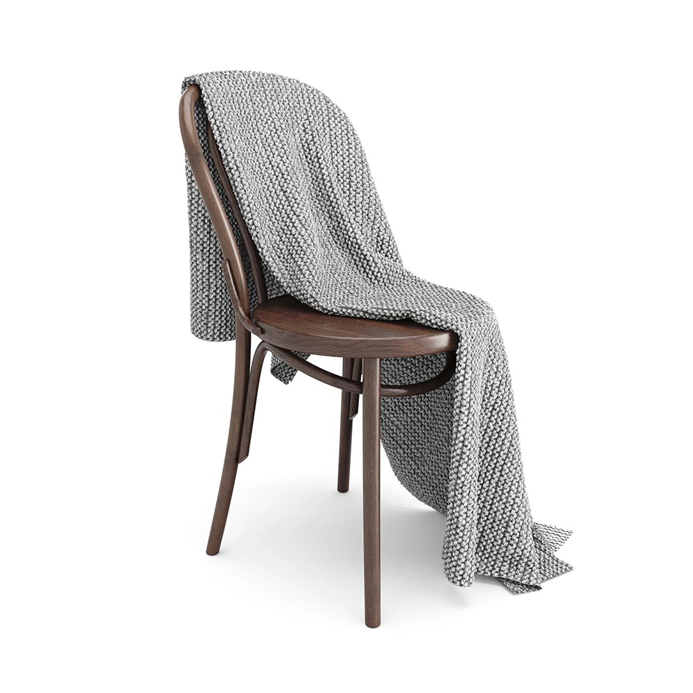 thonet chair and moyha blanket 3D Model .c4d .max .obj .3ds .fbx .stl .blend 