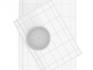 2xbooks and cup 3D Model