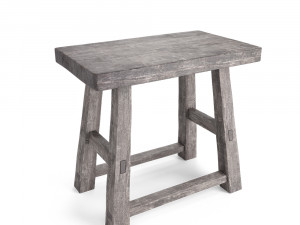 rustic stool 3D 모델