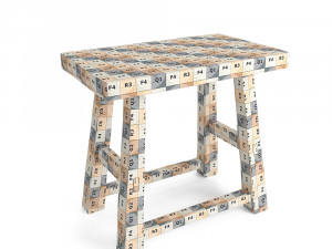 rustic stool 3D Модель