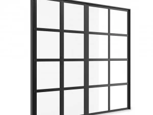 puerta met&aacute;lica-16 segmentos Modelo 3D