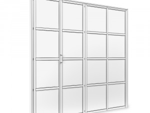 metal door-16 segments 3D Model