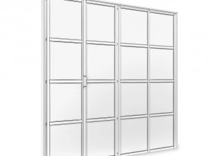 metal door-16 segments 3D Model