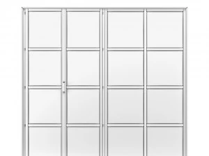 metal door-16 segments 3D Model