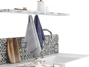 decoration set - kitchen 03 3D 모델