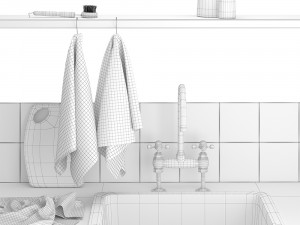 decoration set - kitchen 03 3D 모델