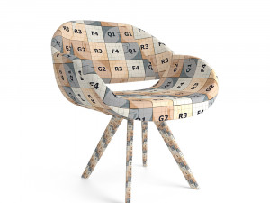 volpe armchair 3D 모델
