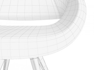 volpe armchair 3D 모델