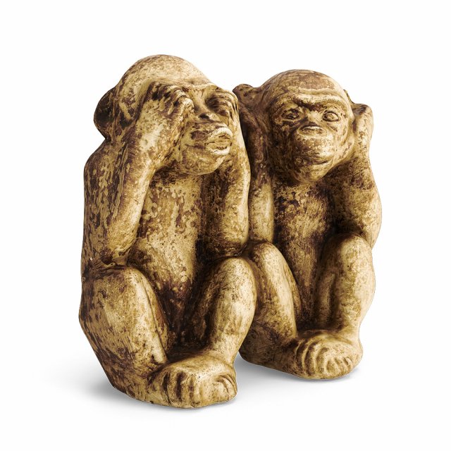 two wise monkeys 3D Model .c4d .max .obj .3ds .fbx .stl .blend 