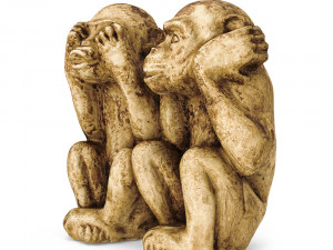 two wise monkeys 3D Model