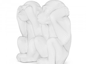 two wise monkeys 3D Model