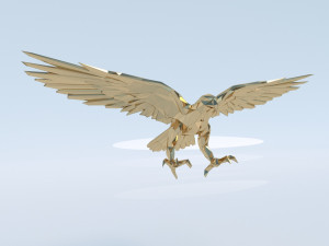 eagle triangle gold Modelo 3D