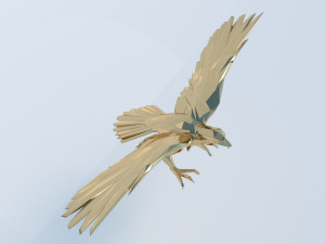 eagle triangle gold 3D Model