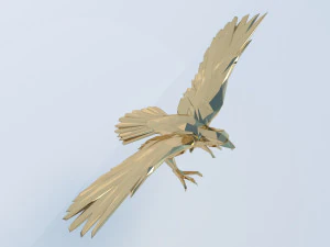 eagle triangle gold 3D Model
