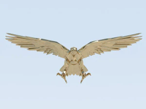 eagle triangle gold 3D Model