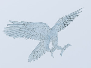 eagle triangle gold 3D Model