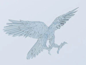 eagle triangle gold 3D Model