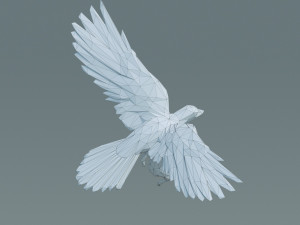 eagle triangle gold 3D Model