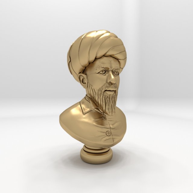 bust historical scientist 3D Model .c4d .max .obj .3ds .fbx .stl .blend 