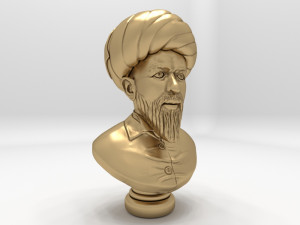 bust historical scientist 3D Модель