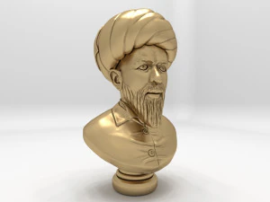 흉상 역사 과학자 3D 모델