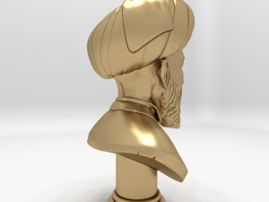 bust historical scientist 3D Model