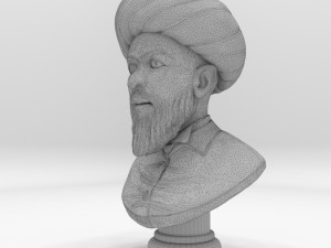 bust historical scientist 3D Model