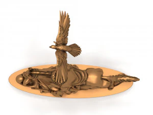 hunter statue 3D Model