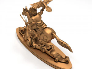 hunter statue 3D Model