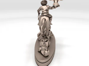 hunter statue 3D Model
