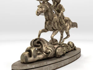 hunter statue 3D Model