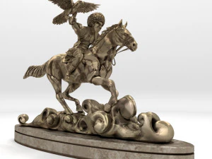 hunter statue 3D Model