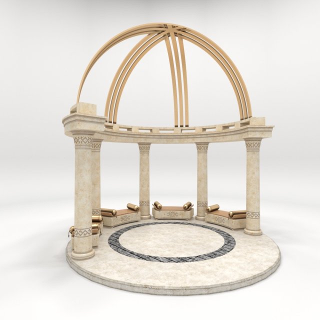 alcove altanka muynak 3D Модель .c4d .max .obj .3ds .fbx .stl .blend 