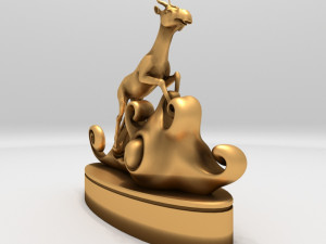 asian deer 3D Model