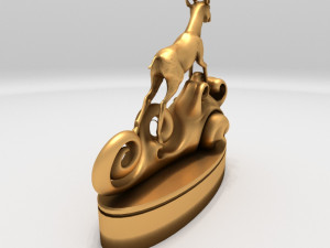 asian deer Modèle 3D