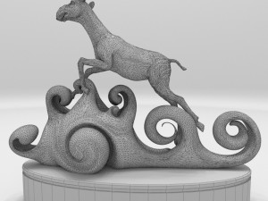asian deer Modèle 3D