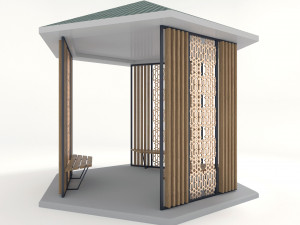 alcove hexagon 3D Model
