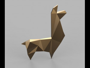 lama deco wall Modèle 3D
