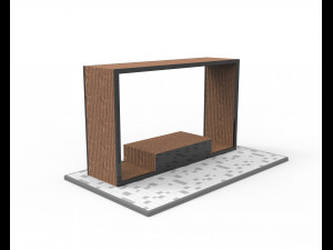 alcove for city Modèle 3D