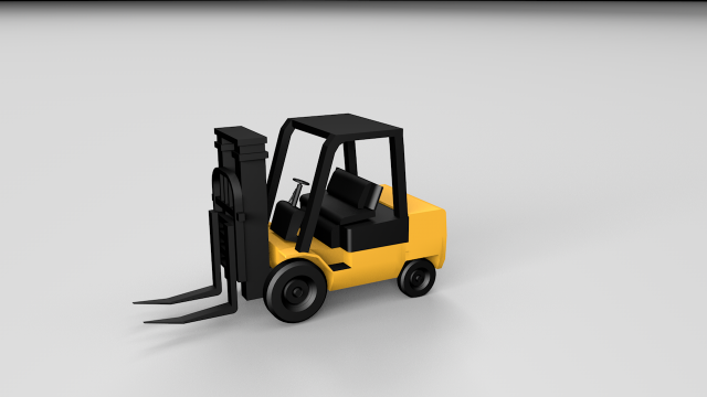 forklift truck 3D Model .c4d .max .obj .3ds .fbx .stl .blend