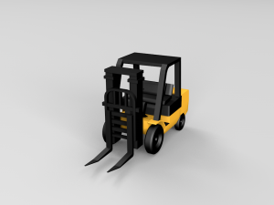 forklift truck 3D Model