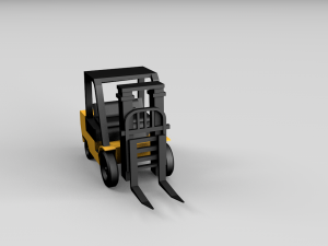 forklift truck 3D Model