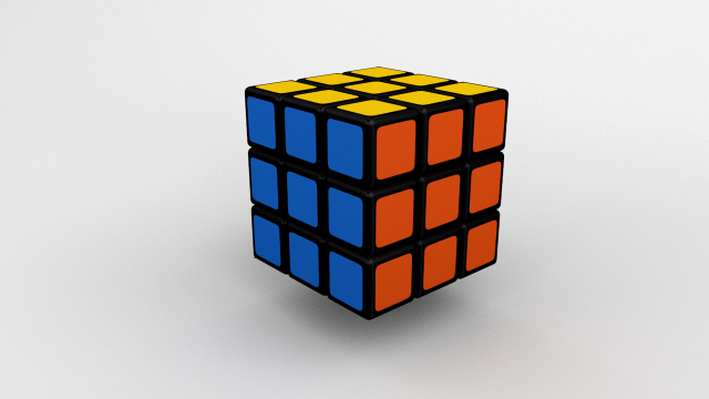 rubiks cube 3D Model .c4d .max .obj .3ds .fbx .stl .blend 