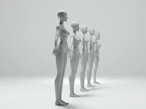 Stylized Female Basemesh 3D Model