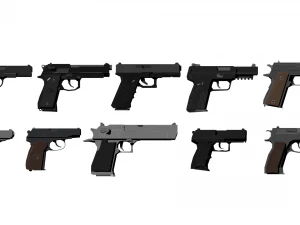 Pacote de pistola Modelo 3D