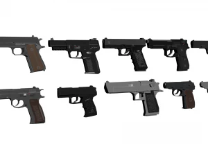Pacote de pistola Modelo 3D