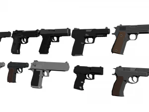 Pacote de pistola Modelo 3D