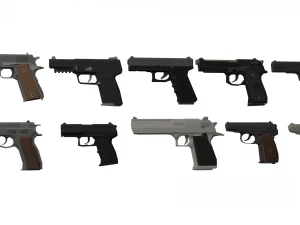 Pacote de pistola Modelo 3D