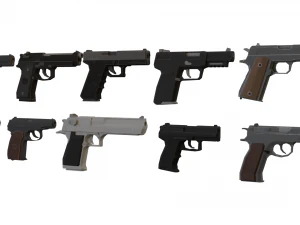 Pacote de pistola Modelo 3D
