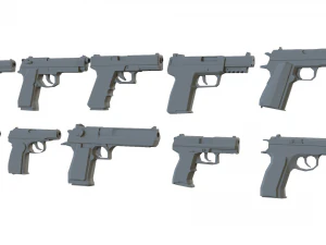 Pacote de pistola Modelo 3D